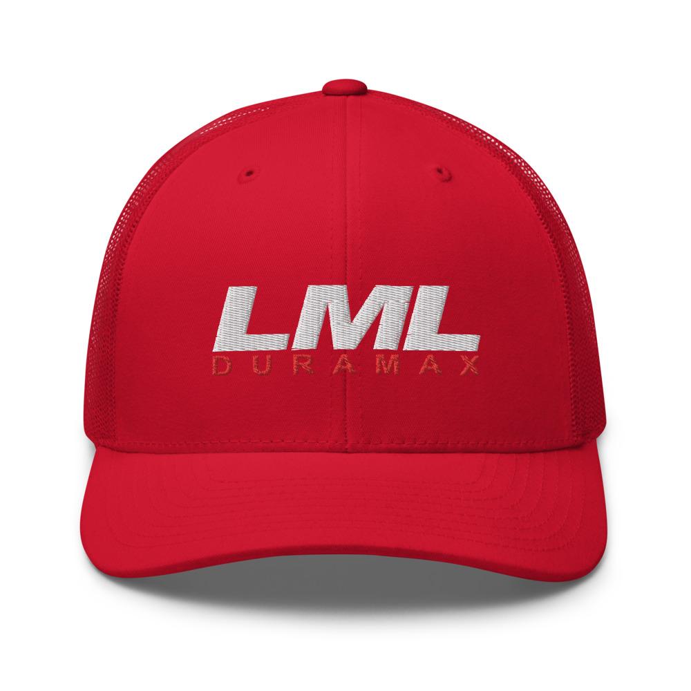 LML Duramax Hat Trucker Cap-In-Red-From Aggressive Thread
