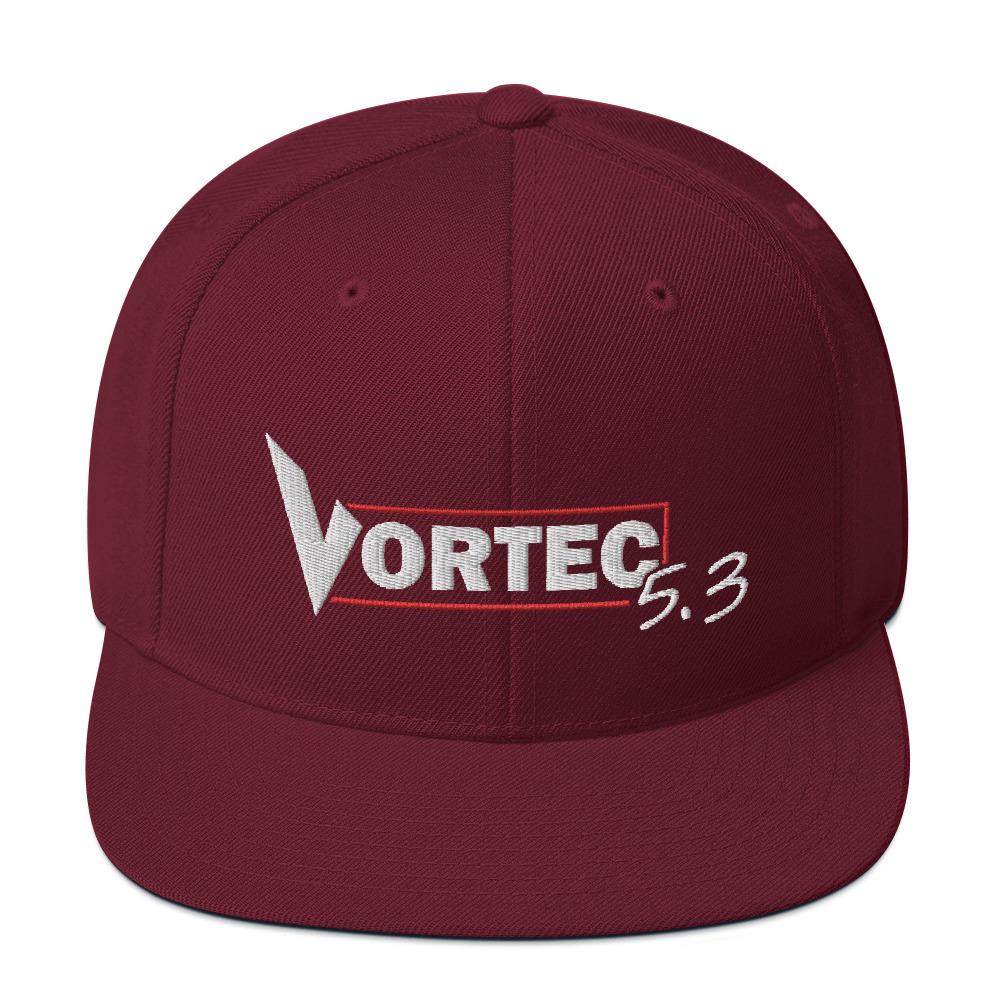 Vortec / LS 5.3 Snapback Hat-In-Maroon-From Aggressive Thread