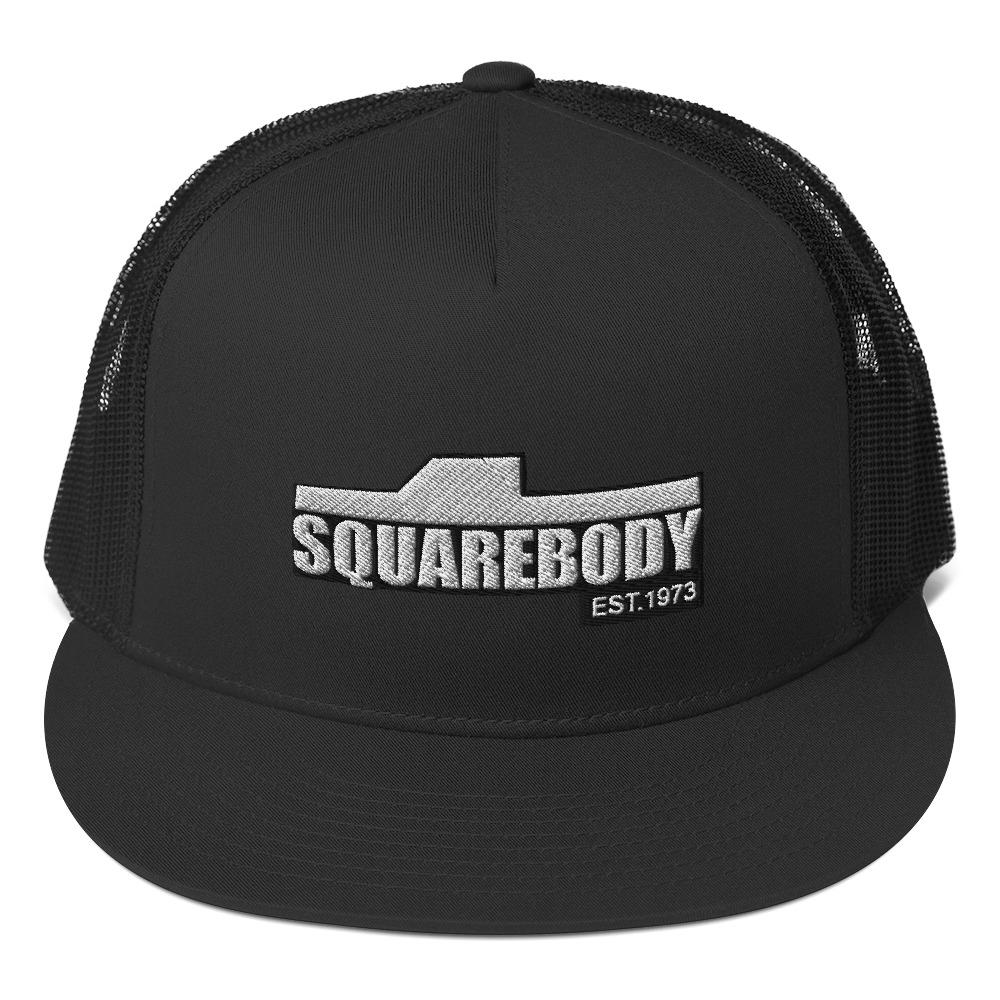 Squarebody Square Body Trucker Cap-In-Black-From Aggressive Thread