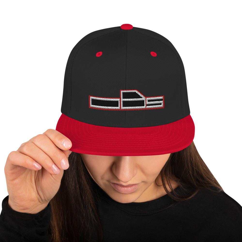 OBS Hat Snapback Hat-In-Black/ Red-From Aggressive Thread