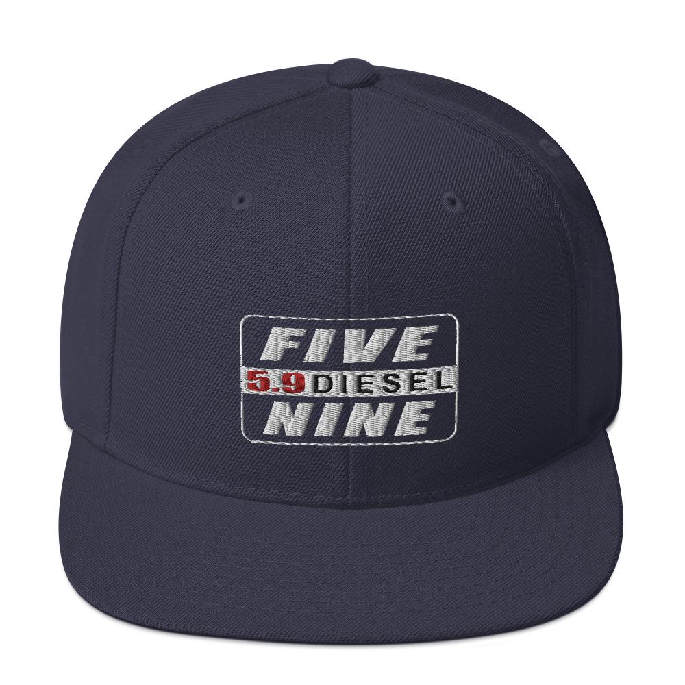 5.9 Engine Hat Snapback Hat-In-Navy-From Aggressive Thread