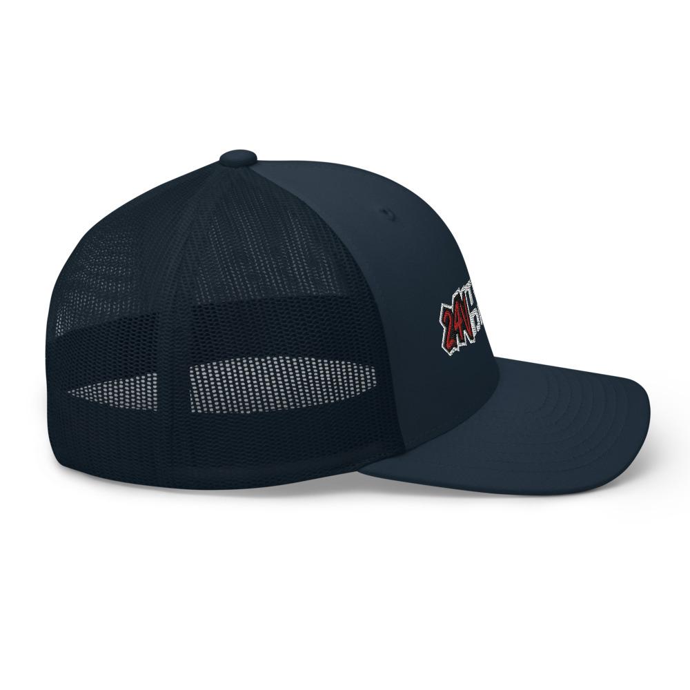 24 Valve 5.9 Diesel Hat Trucker Cap With Mesh Back right view in navy