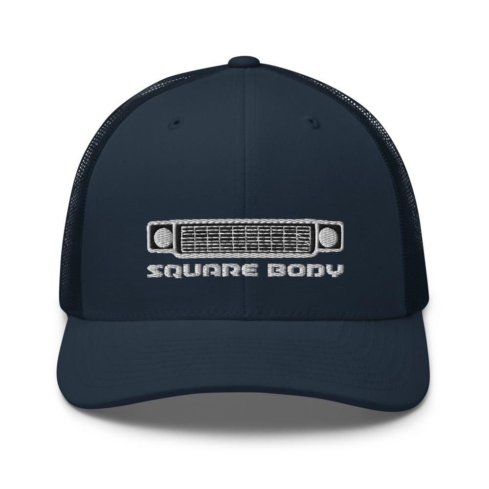 Squarebody Square Body Round Eye Hat Trucker Cap in navy