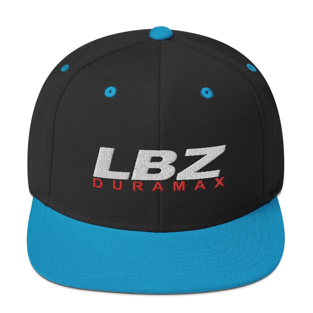 LBZ Duramax Snapback Hat-In-Black/ Teal-From Aggressive Thread
