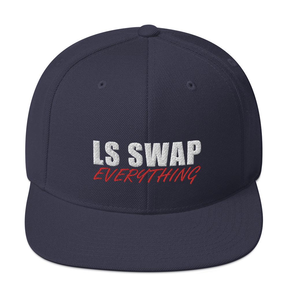 LS Swap Snapback Hat-In-Navy-From Aggressive Thread