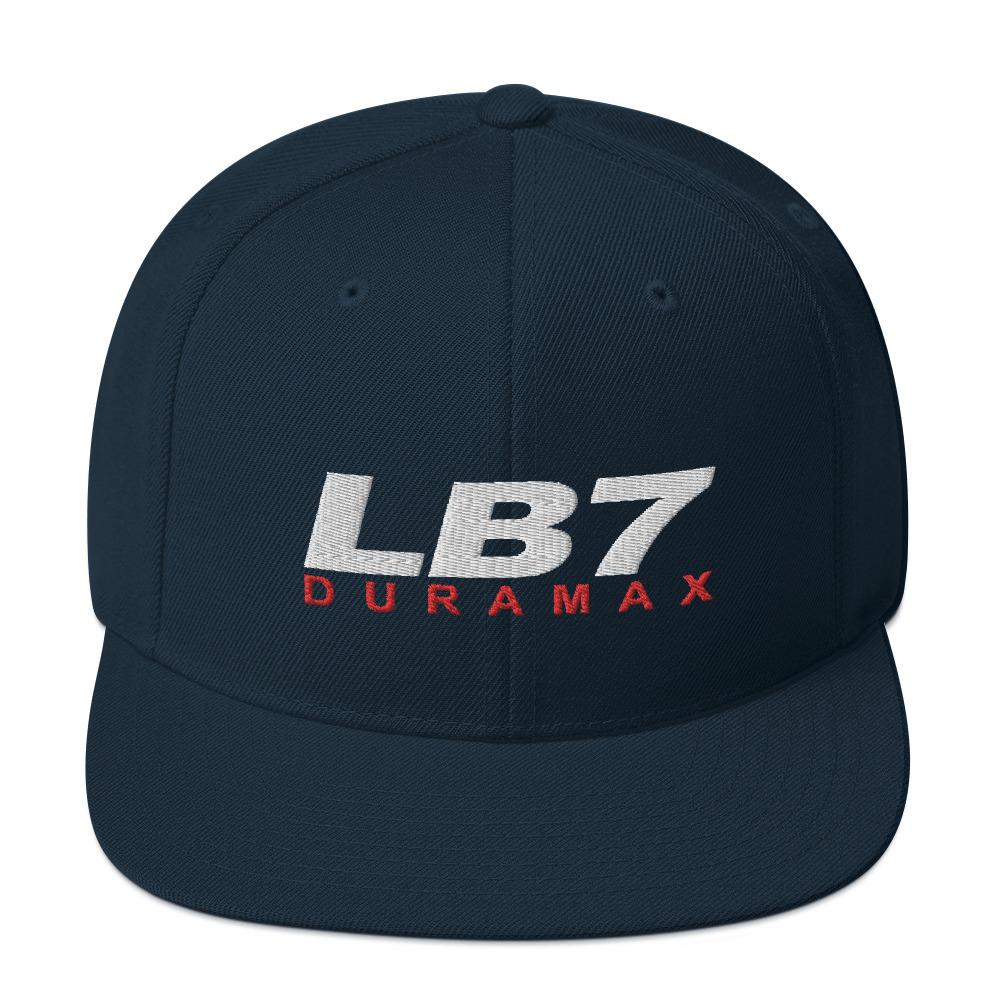LB7 Duramax Snapback Hat-In-Dark Navy-From Aggressive Thread