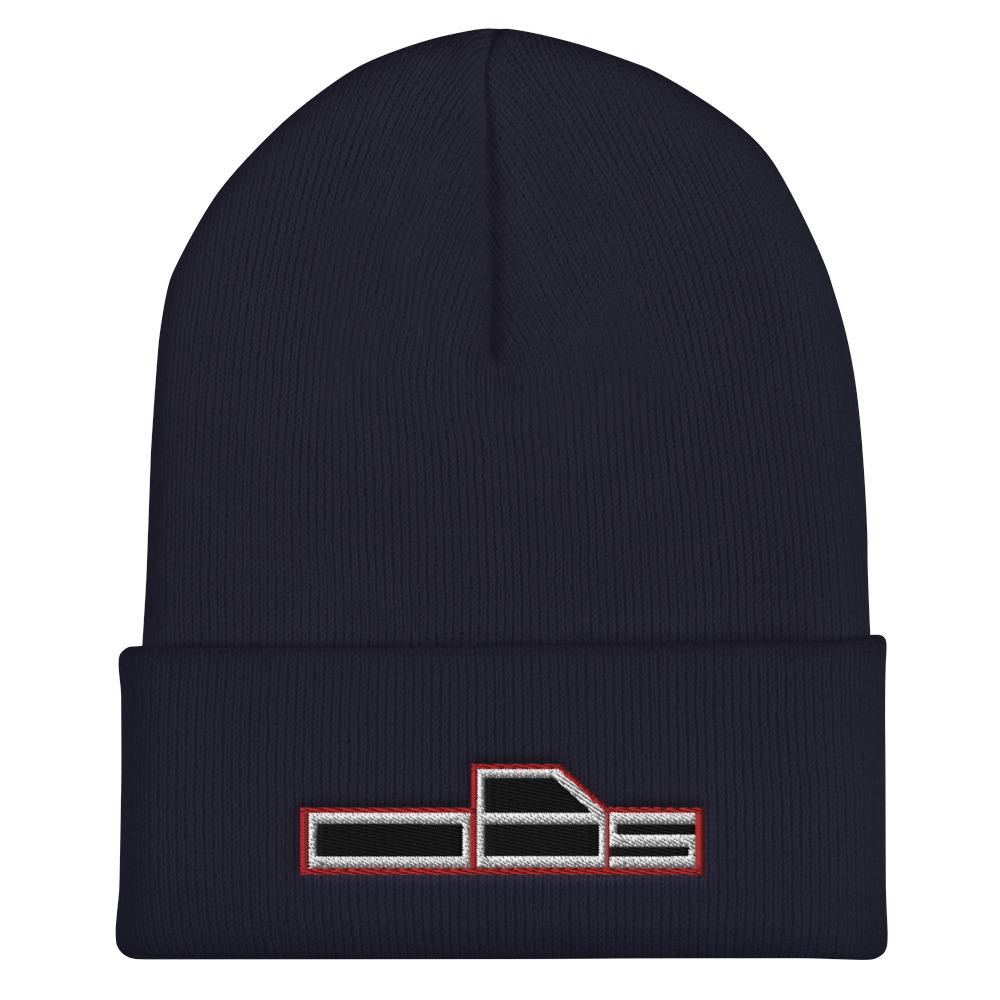 OBS Winter Hat Cuffed Beanie-In-Navy-From Aggressive Thread