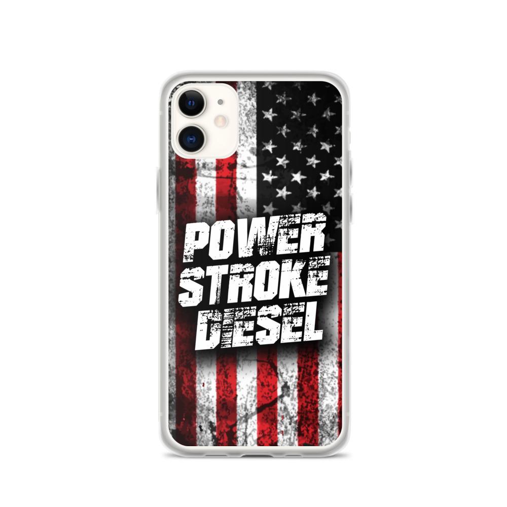 Power Stroke American Flag Phone Case - Fits iPhone-In-iPhone 11-From Aggressive Thread