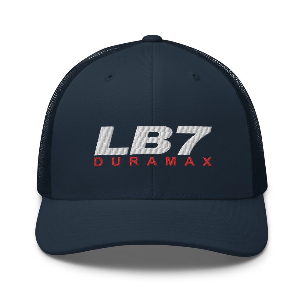 LB7 Duramax Hat Trucker Cap-In-Navy-From Aggressive Thread