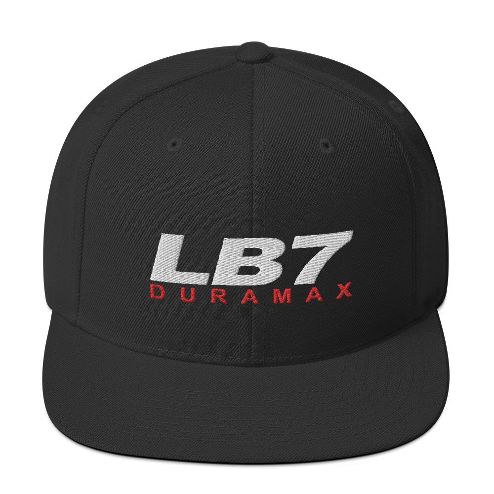 LB7 Duramax Snapback Hat-In-Black-From Aggressive Thread