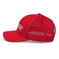 Thumbnail for 24 Valve 5.9 Diesel Hat Trucker Cap With Mesh Back left view in red