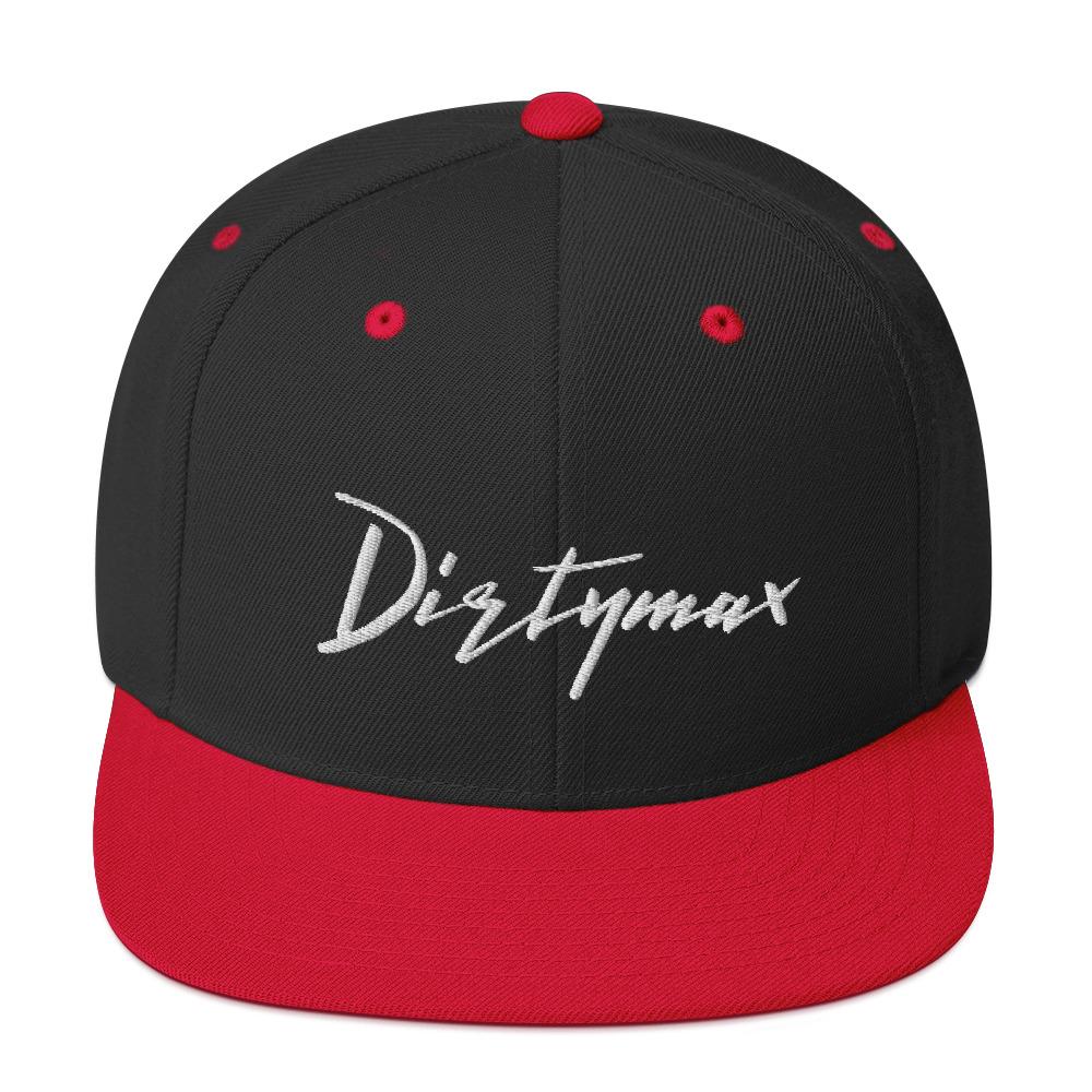 Dirtymax Duramax Snapback Hat-In-Black/ Red-From Aggressive Thread