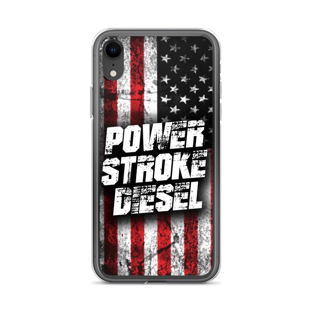 Power Stroke Diesel American Flag iPhone Case
