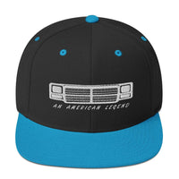 Thumbnail for First Gen Snapback Hat-In-Black/ Teal-From Aggressive Thread