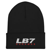 Thumbnail for LB7 Duramax Winter Hat Cuffed Beanie-In-Black-From Aggressive Thread