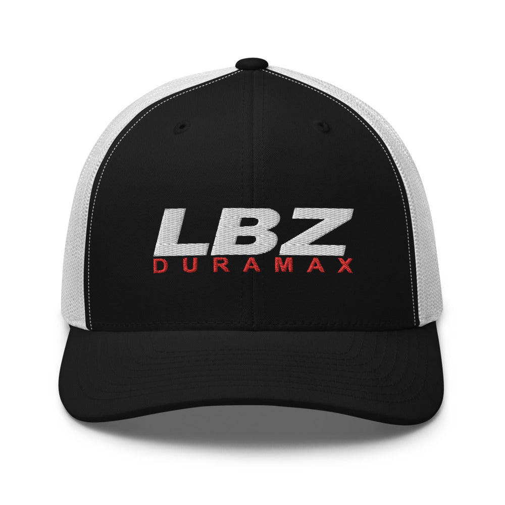 LBZ Duramax Hat Trucker Cap-In-Black/ White-From Aggressive Thread