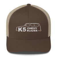 Thumbnail for K5 Blazer trucker hat from aggressive thread in brown