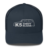 Thumbnail for K5 Blazer trucker hat from aggressive thread in navy