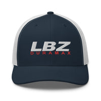 Thumbnail for LBZ Duramax Hat Trucker Cap-In-Navy/ White-From Aggressive Thread