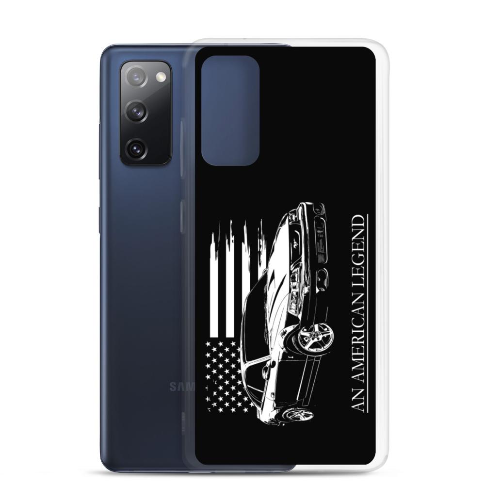Mustang Cobra American Flag Protective Samsung Phone Case