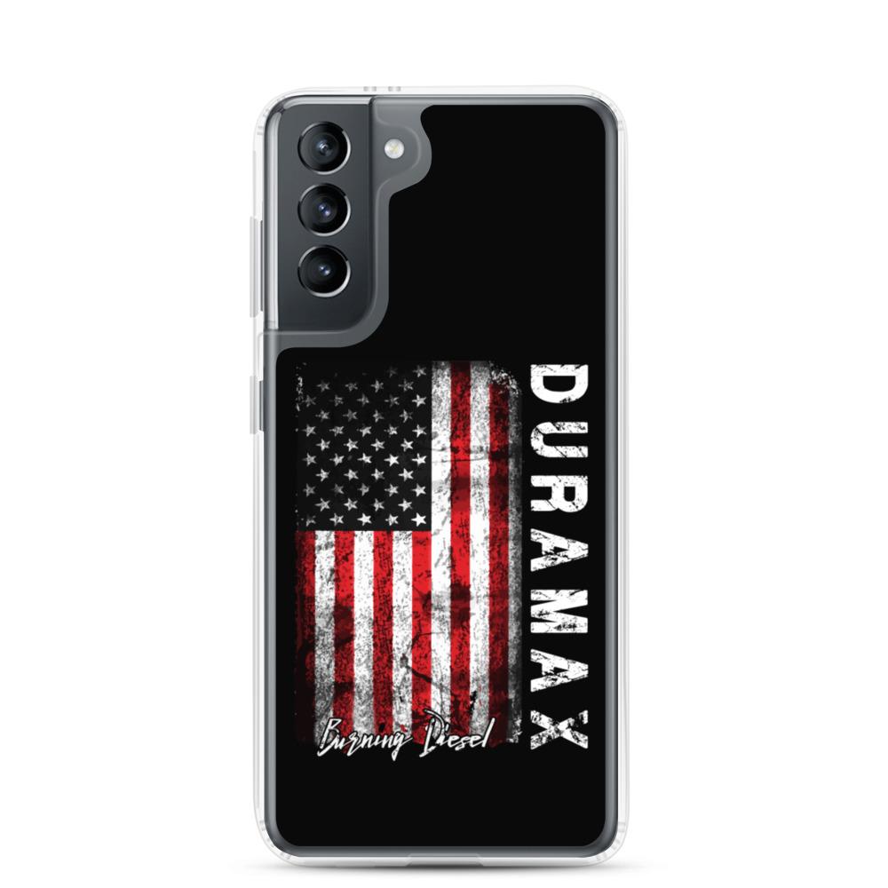 Duramax American Flag Protective Samsung Phone Case-In-Samsung Galaxy S21-From Aggressive Thread